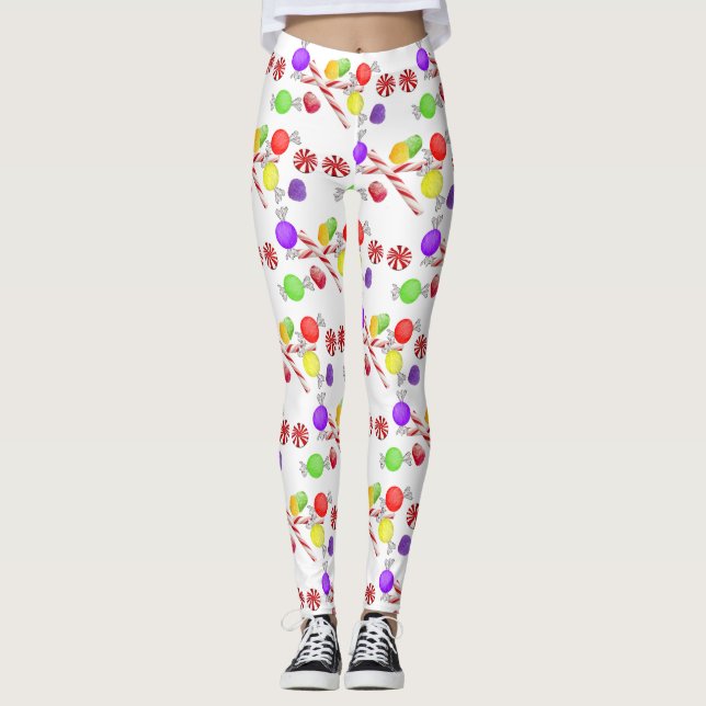 Christmas Candy Leggings (Front)