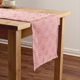 Christmas Candy   Lollipops Pink Table Runner