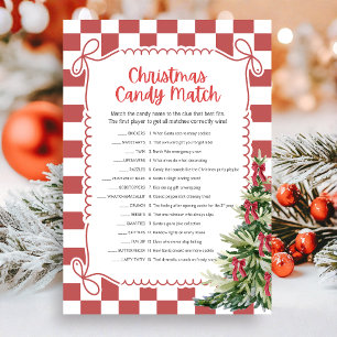 Christmas Candy Match Game Holiday Card