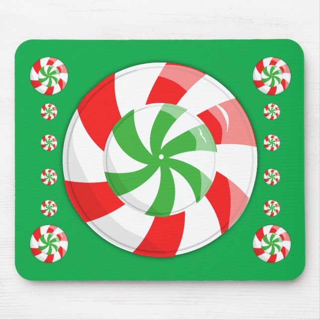 Christmas Candy Mouse Pad (Front)
