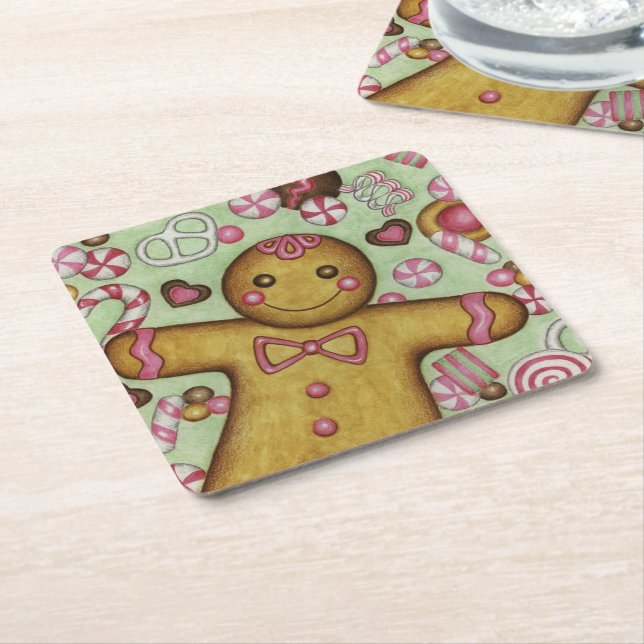 Christmas Candy Paper Coasters (Angled)