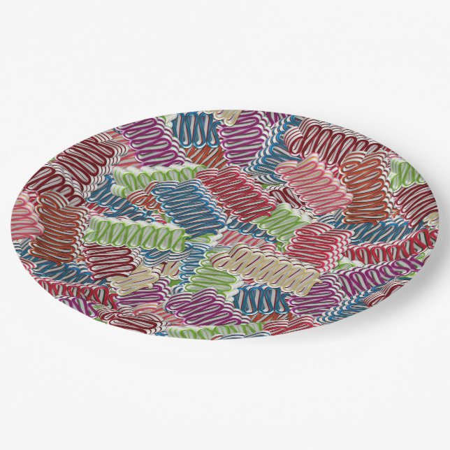Christmas Candy-PAPER PARTY PLATES (Angled)