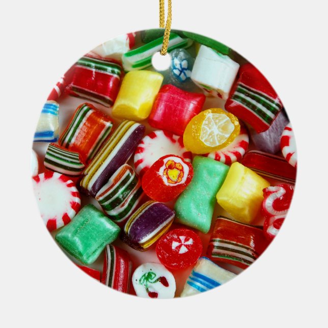 Christmas candy print ornament (Front)