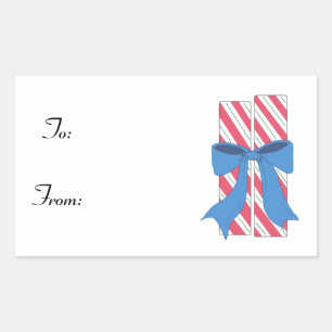 Christmas Candy Rectangular Sticker