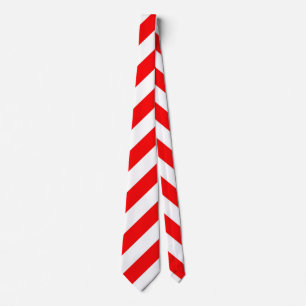CHRISTMAS CANDY RED WHITE XMAS GIFT TIE
