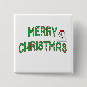 Christmas Candy Stick 15 Cm Square Badge