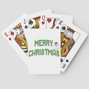 Christmas Candy Stick Playing Cards
