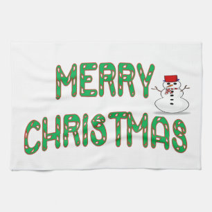 Christmas Candy Stick Tea Towel