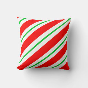 Christmas Candy Stripes Cushion