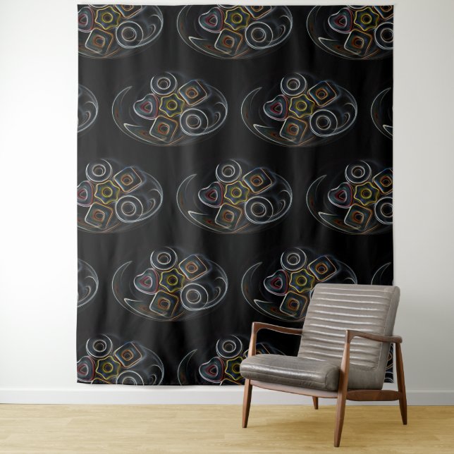 Christmas candy tapestry (In Situ)