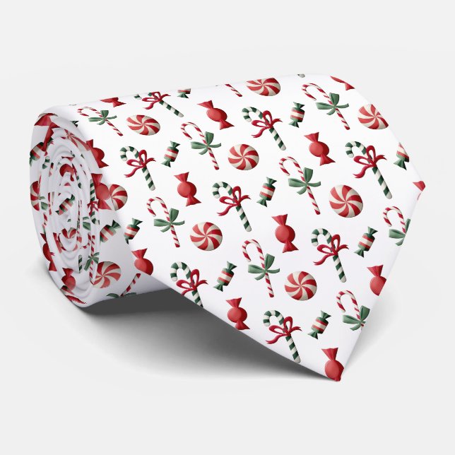 Christmas Candy Tie (Rolled)