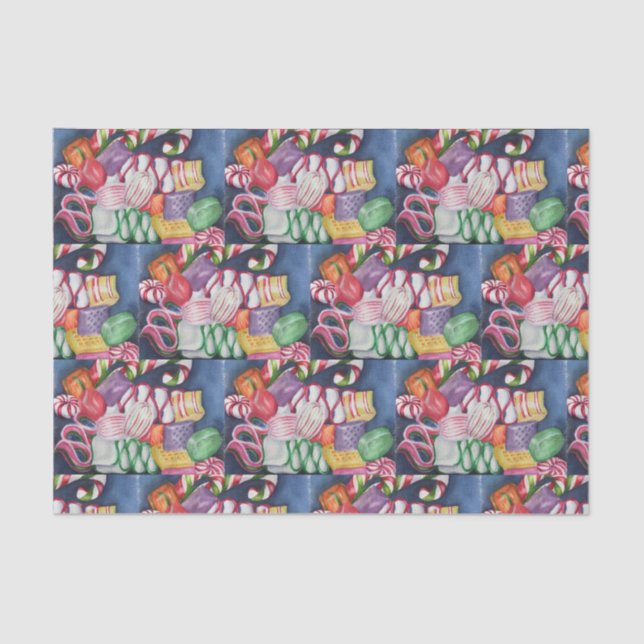 Christmas Candy Tissue Paper (Front)