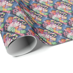 Christmas Candy Wrapping Paper