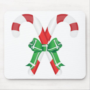 CHRISTMAS CANDYCANES MOUSE PAD