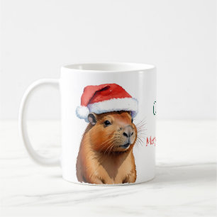 Christmas Capybara Coffee Mug