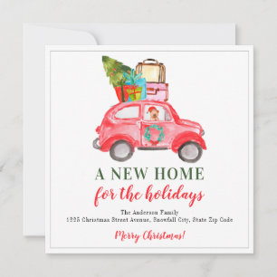 Christmas Car Bags New Home Cute Holiday Moving Announcement