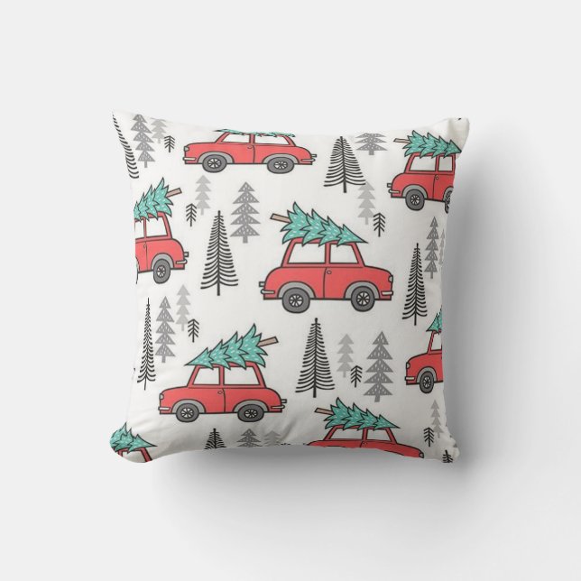 Christmas Car Pillow! Cushion (Front)