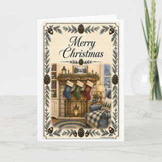 Christmas Card - 3 Stockings