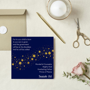 Christmas Card: a Son is given to us Holiday Card