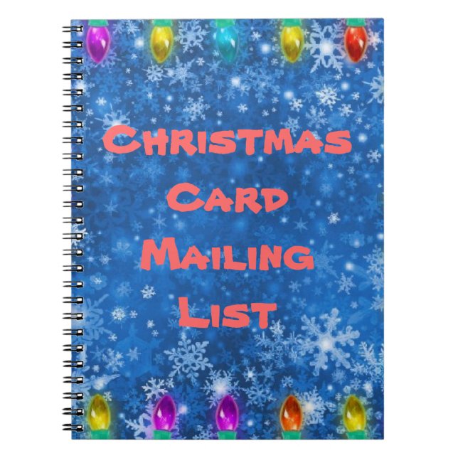 Christmas card address book (Front)