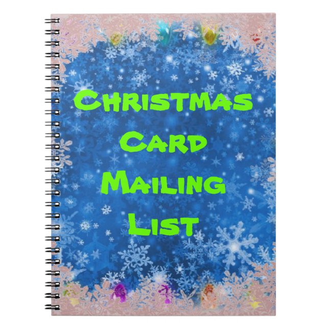 Christmas card address book (Front)
