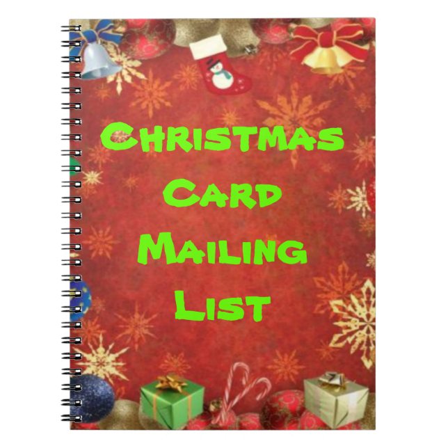 Christmas card address book (Front)