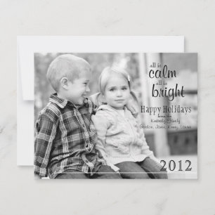 Christmas Card - All is Calm, All is Bright
