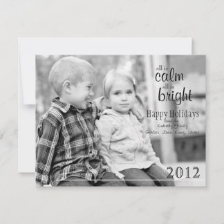 Christmas Card - All is Calm, All is Bright