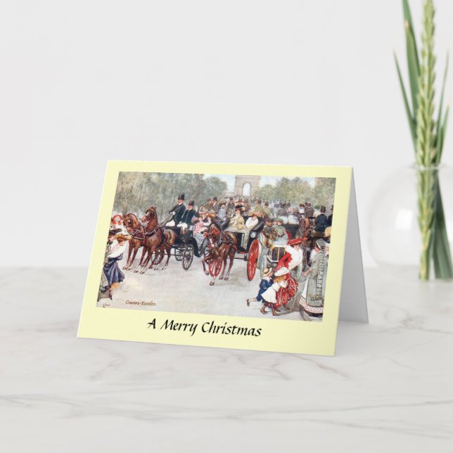 Christmas Card - Avenue des Champs-Élysées, Paris (Front)