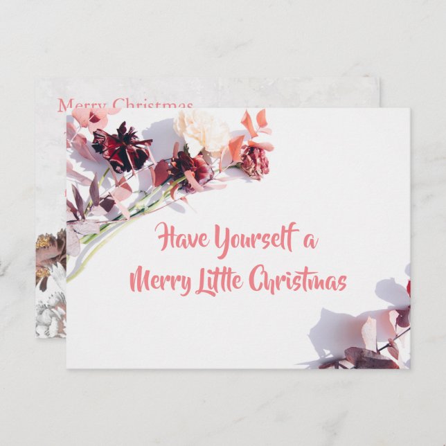 Christmas Card - Beautiful of Rose (Front/Back)