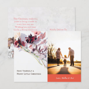 Christmas Card - Beautiful of Rose and Family