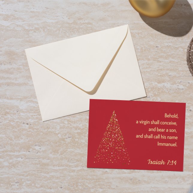 Christmas Card: Behold, a virgin shall conceive Card (Creator Uploaded)