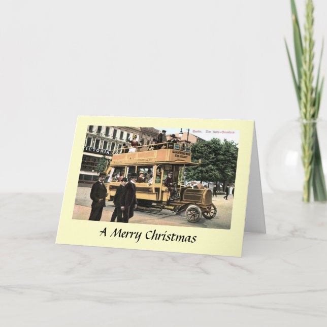 Christmas Card - Berlin Auto-Omnibus (Front)