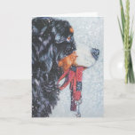 Christmas Card Bernese Mountain Dog<br><div class="desc">from an original painting by L.A.Shepard</div>