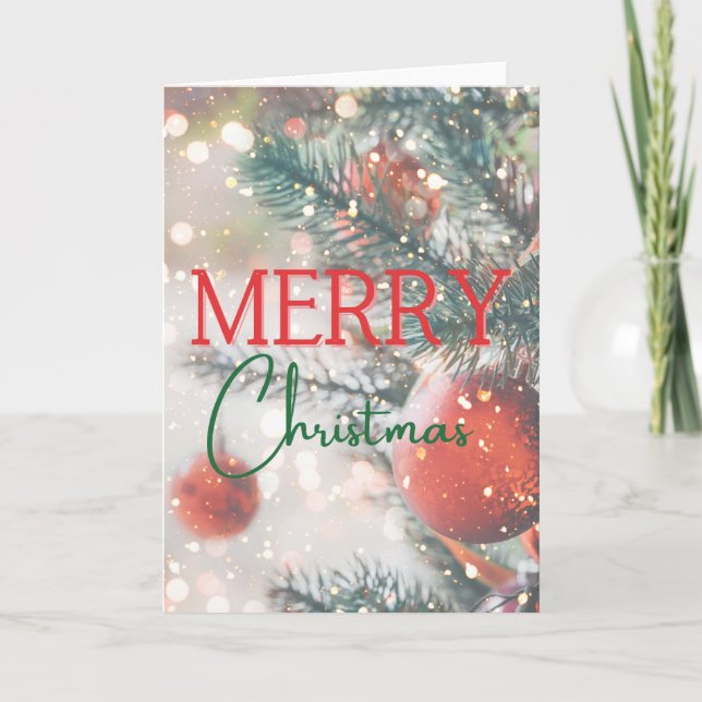 Christmas Card - Blank Inside - Add Custom Message (Front)