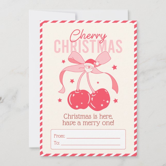 Christmas Card - Cherry Christmas  (Front)