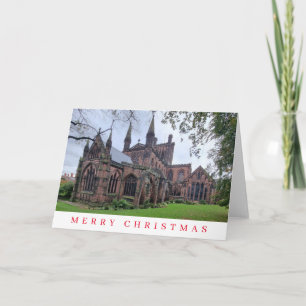 Christmas card Chester Cathedral view