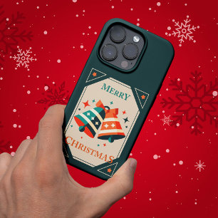 Christmas Card - Christmas Jingle Bells and Stars iPhone 16 Pro Case