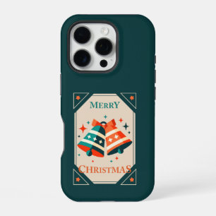 Christmas Card - Christmas Jingle Bells and Stars iPhone 16 Pro Case