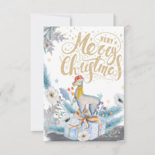 CHRISTMAS CARD / CHRISTMAS LLAMA
