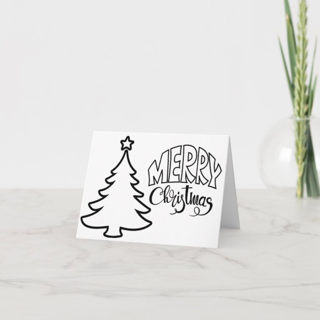 Christmas Card -colour and send (Front)