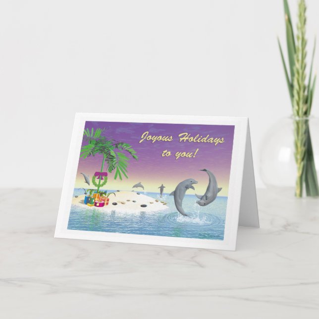 Christmas Card - "Desert Isle Christmas" (Front)