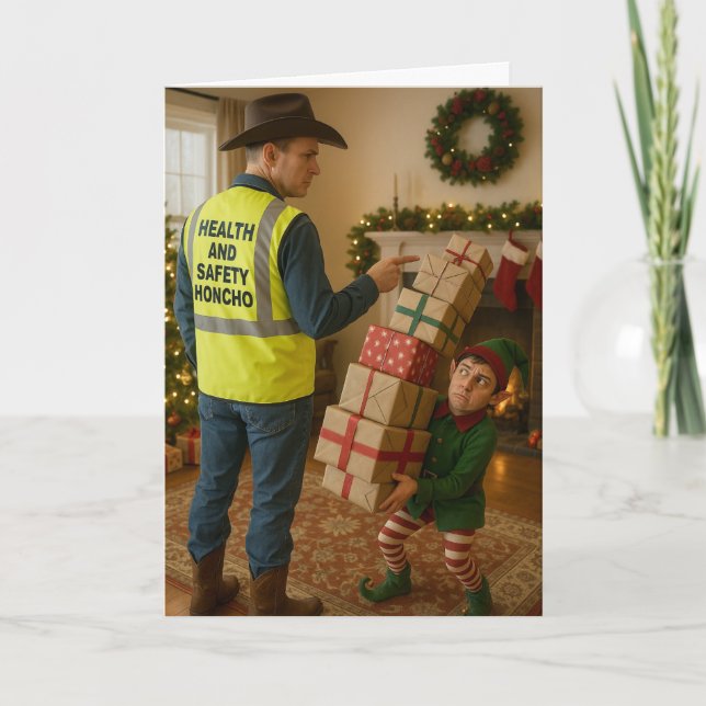 Christmas card - Elf & Safety (Front)