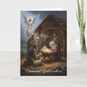 Christmas card - Emmanuel God is with us