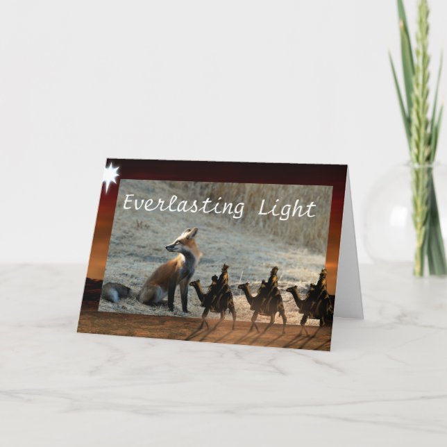 Christmas Card, Everlasting Light Holiday Card (Front)