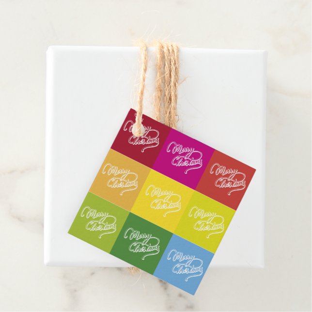 Christmas Card Favour Tags (In Situ)