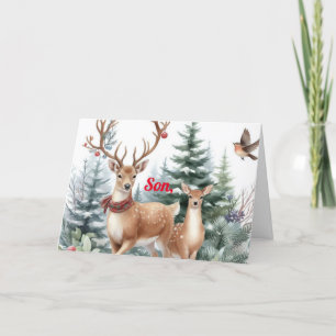 CHRISTMAS CARD FOR A DESERVING SON