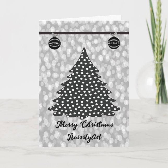 Christmas Card for Hairstylist (Front)