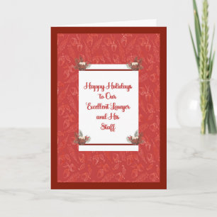 Christmas Card for Lawyer & Staff