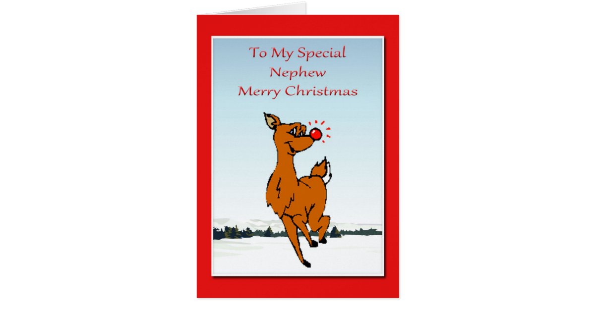 Christmas Card For Nephew | Zazzle.com.au